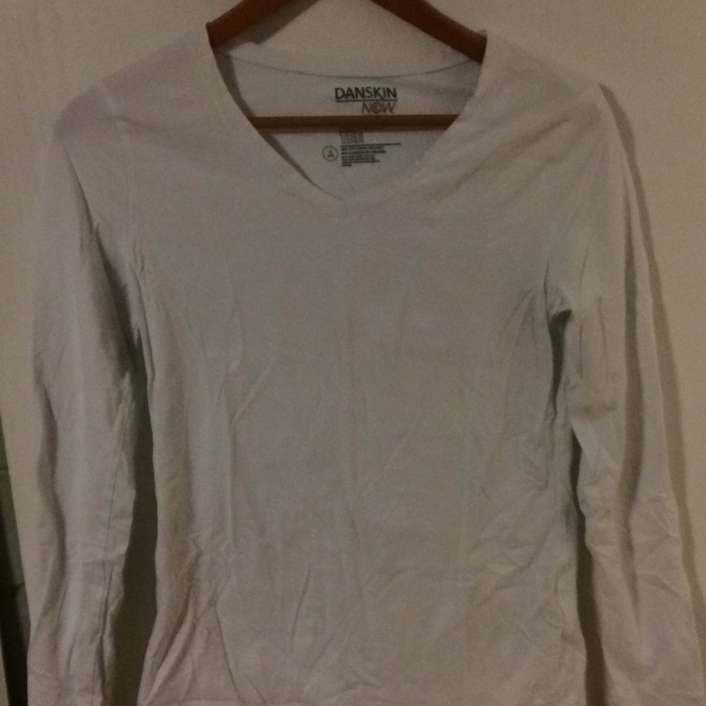 Active long sleeved tee in white M